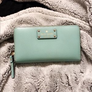 Kate Spade ♠️ minty blue wallet!